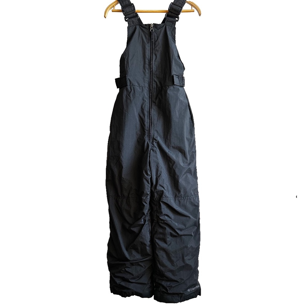 New! COLUMBIA Kids | Snow Slope Insulated Bib Pants | Black | Small 7-8 | Unisex